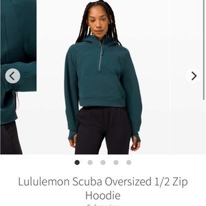Lululemon scuba half zip